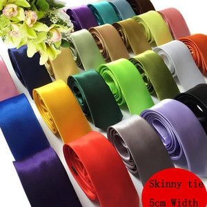 NB-13 5cm Width Polyester Silk Skinny Tie