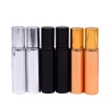 New Arrival Essential Oil Use 10ml Black Glass Perfume Bottle With Black Silver And Rose Gold Cap
