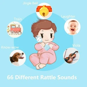 New arrival lovely smarty bunny companion toy story telling music child rattle for preschool baby