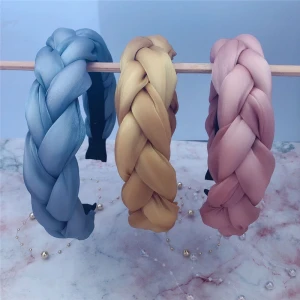 New Arrive Sponge Hairband Ladies Hair Accessories Colorful Headband Braided Hair Hoop