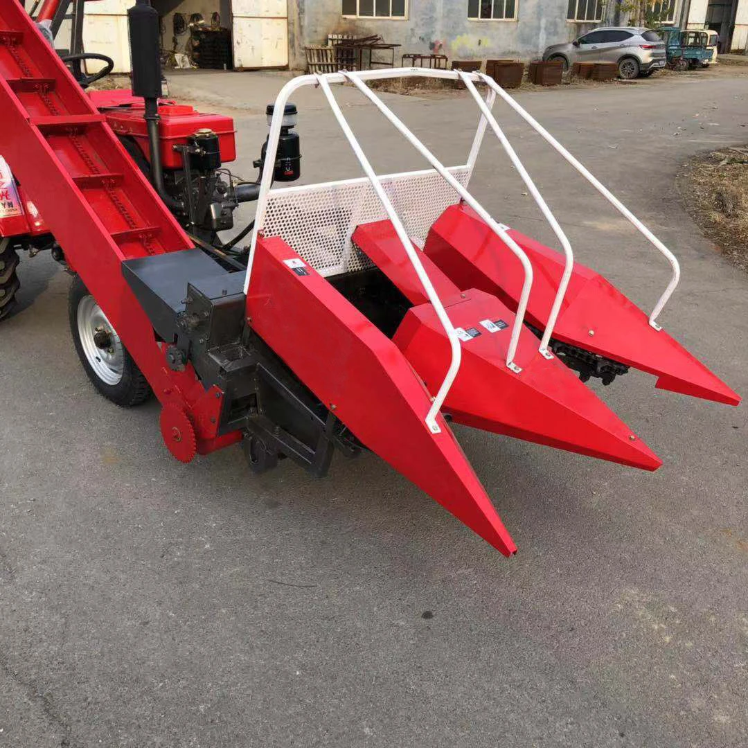 new backpack corn harvester two rows  Double-row self-propelled agricultural bract corn harvester  Tractor front corn harvester
