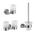 Import New bath stainless steel toilet hardware fitting set bathroom accessory from China