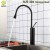 Import New design 304 Stainless Steel brushed or blacked or gold kitchen faucet  hot and cold mixed faucet professional manufacturer from China