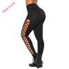 New Design Black Lace up Gym Leggings for women