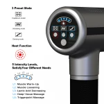 New Design Heating Function Small Heated Handheld Percussion Massage Gun Electric Device