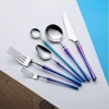 New Design Hot Sales Stainless Steel Cutlery Set Spoon Fork Knife Flatware Set Colorful Cutlery Set
