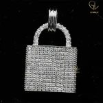 New Design Iced Out Lab Grown Diamond Pass Diamond Tester Lock Hip Hop Pendant and Charms With Certificate