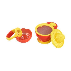New design kids silicone stay put strong suction bowl for baby with grinder