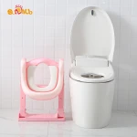 NEW design potty training seat with Anti-Slip Pads Ladder portable kids toilet seat baby potty chair with Adjustable Ladder