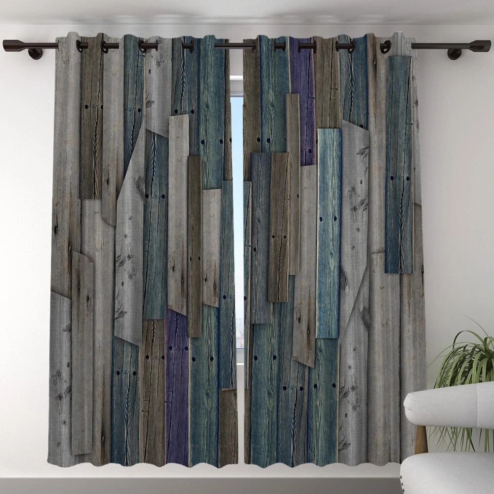 New Design Vintage Wood Printing Decorative Beaded String Curtain For Window