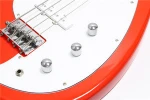 new korea neck through bass guitar fretless 4 string electric musical instruments