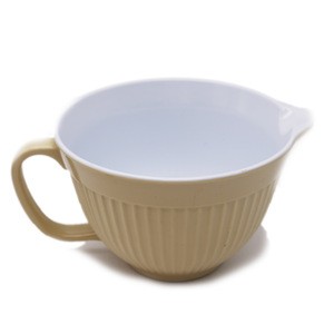 new large design plastic melamine  mix cerea mixing bowl with handle set