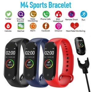 New M4 Smart Band Wristband Watch Fitness Tracker Bracelet Color Touch Sport Heart Rate Blood Pressure Monitor Men Women Android