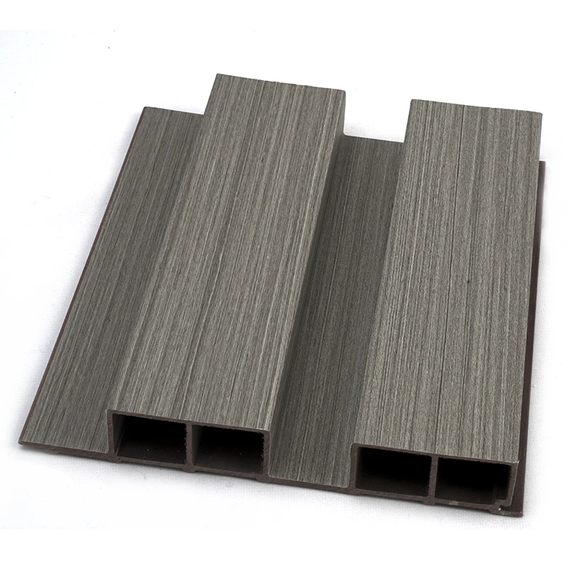 New Material Outdoor 3D Design WPC Wall Cladding Decor Coextrusion Waterproof Grooved Siding Wooden Composite WPC Wall Panel