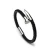 Import New Mens Fashion Stainless Steel Nail Genuine Leather Bracelet With Magnetic Clasp from China