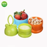 NEW Portable baby infant feeding milk powder 3 cells grid practical box food bottle container milk powder container
