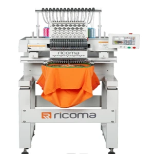 New RCM 1501PT RiComa 1 Head 15 Needle Commercial Embroidery Machine