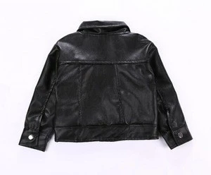 New Style Baby Girls Children leather Jacket