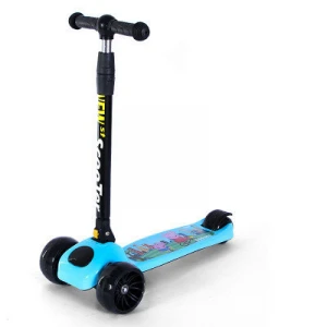 New style cheap price 3 wheel kick flashing PU wheel kids mini scooter