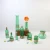 new style Wholesale Home Decorative modern colored transparent glass vase recycled glass vase home decoration gold glass vase