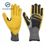 New winter sport black latex free Synthetic leather motor bike bicycle rider safety gloves