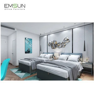 Newly design fancy luxury european style bedroom bed set engineering furniture