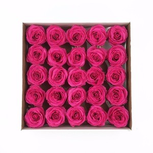 Newly Natural Everlasting Big Flowers in Heart Shape Gift Box dubai real fresh cut flower importers preserved roses