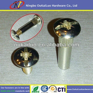 Nickel Plated Furniture Screws Connecting Bolts