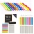 Import Non-Toxic White Dustless Blackboard Chalk (12 Piece) and Colored Dustless Chalk (12 Piece) Bundle Eco-friendly Chalkboard Chalk from China