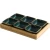 Import Nordic Dark Green Ceramic Snack Plate Bamboo Wood Fruit Plate Snacks Dried Fruit Plate Candy Nut Storage from China