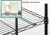 Import NSF approval Kitchen multipurpose 4 tiers wire storage rack metal shelf with fence chrome from China