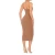 Import Nude One Piece Sexy Dress Double Layer Midi Bodycon Dress Bandage Dress from China