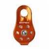OEM 20KN climbing micro pulley general purpose aluminum rope block for rescue/aloft work/rappelling single pulley