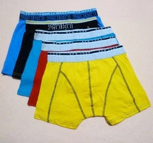 OEM Cotton spandex elastic waistband mens boxer shorts, mens panties, mens underwear #DLM1109