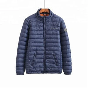 OEM high quality zipper public winter coat mens down jacket