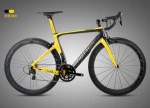 OEM Lightweight 22 Speed Inner Cable Carbon Fiber Road Racing Bike With 700C Carbon Wheel