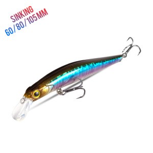 OEM Model 9506 Fishing Lure With 3D Eyes UV Belly Strong Hooks 9g/18g Sinking Japan Fishing Lure Minnow Hard Baits