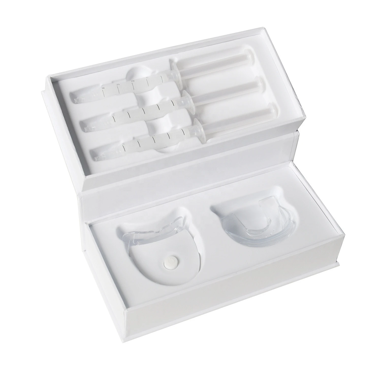 OEM ODM Office Gift Home Use Led Light and Gel Syringe Teeth Whitening Kit Teeth Bleaching Device