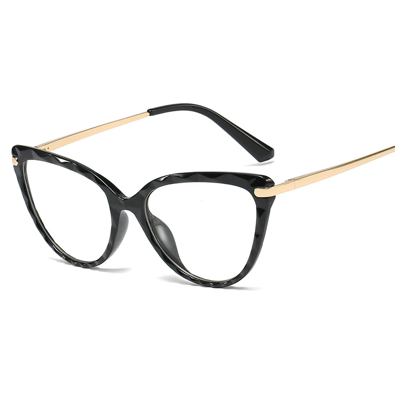 OHEMADO Cutting Machine Spring Hinge Glasses Frames Woman Eyeglass Tr Eyewear Blue Light Glasses Optical Glass Unisex Diamond