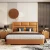 Import optional color leather bed king bed frame luxury  king size bed designs suppliers from China