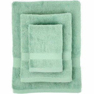 Organic Cotton Bath Towel Set - Aqua Green