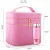 Import ortable cosmetic case cosmetic makeup organizer with mirror Cosmetic Case Bag with Brush Holder from China