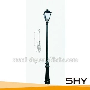 Outdoor Lamp Posts Cast Iron Street Light Pole