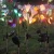 Import Outdoor Lawn Patio Yard decoration waterproof colorful artificial flower LED solar garden light from China
