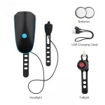 Outdoor USB Bike Light Rechargeable Bicycle Front Light lamp Headlight Flashlight Bicycle Light Cycling LED Flashlight Lantern