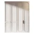 Import PA hotel bedroom furniture luxury closet set portable wooden modern glass wardrobe from China