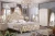 Import pakistan antique fancy white vintage bedroom sets bedroom furniture with dresser wardrobe from China