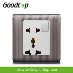 Pakistan style 16A 7+1 wall switch and socket