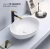 Import PATE sanitary ware bathroom furniture   thin bathroom sink with oval matte black marble wash basin countertops from China