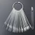 Import 50pcs Round Head Nail Color Chart Holder Tools Clear Natural Color Nail Art Tips Display Fan Board from Italy